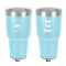 Design Your Own 30 oz Stainless Steel Tumbler - Teal - Double-Sided