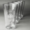 Design Your Own Pint Glasses - Laser Engraved - Set of 4