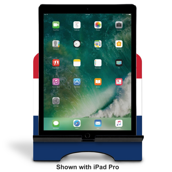 Custom Design - Stylized Tablet Stand - Front with ipad