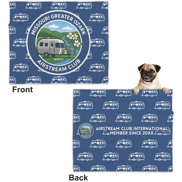 Custom Design - Microfleece Dog Blanket - Large- Front & Back