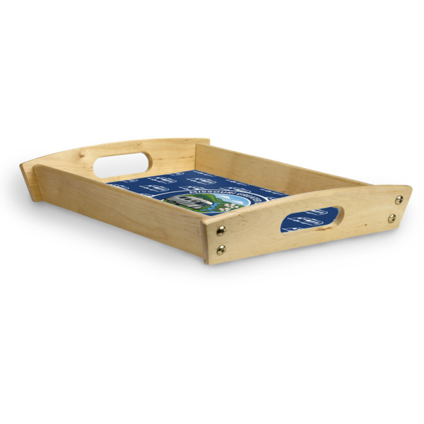Custom Design - Serving Tray Wood Small - Corner