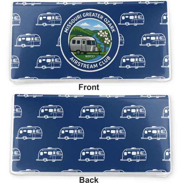 Custom Design - Vinyl Check Book Cover - Front and Back