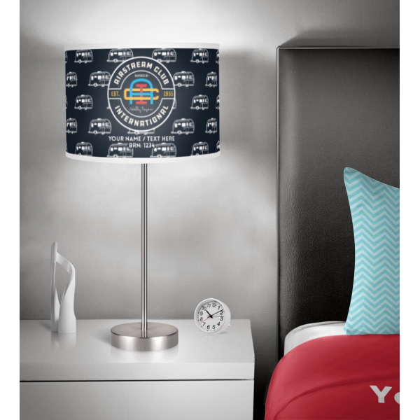 Custom Design - 13" Drum Lampshade - In Room