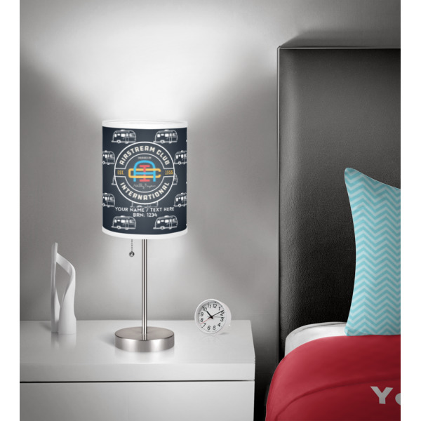 Custom Design - 8" Drum Lampshade - In Room