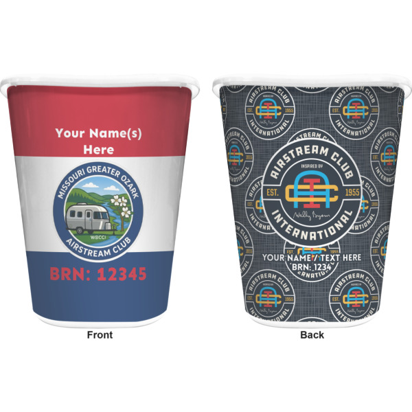 Custom Design - Waste Basket - White - Double Sided - Approval