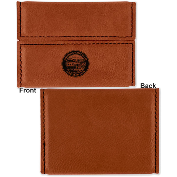 Custom Design - Leather Business Card Holder Front Back Single Sided - Apvl