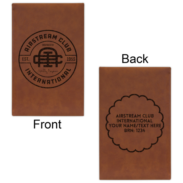 Custom Design - Cognac Leatherette Journal - Double Sided - Apvl
