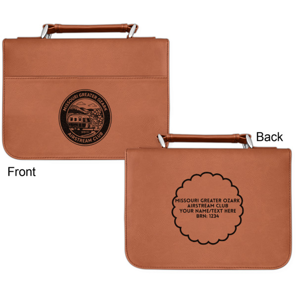 Custom Design - Cognac Leatherette Bible Covers - Small Double Sided Approval