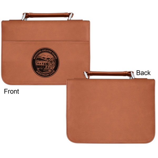 Custom Design - Cognac Leatherette Bible Covers - Small Single Sided Approval