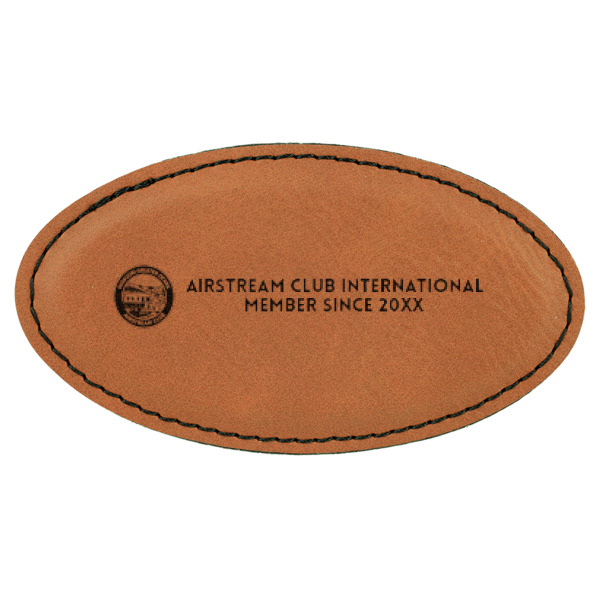 Custom Design Your Own Leatherette Oval Name Badge with Magnet