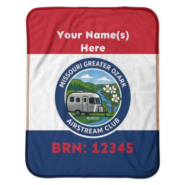 Custom Design - Baby Sherpa Blanket - Flat