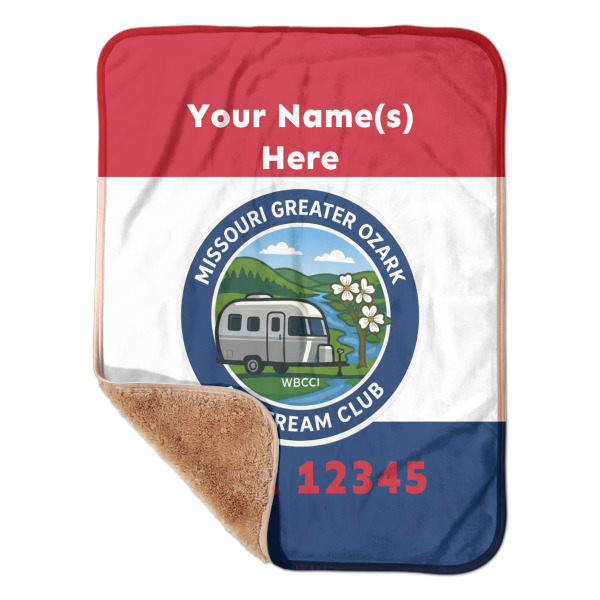 Custom Design Your Own Sherpa Baby Blanket - 30" x 40"