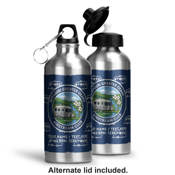 Custom Design - Aluminum Water Bottle - Alternate lid options