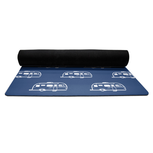 Custom Design - Yoga Mat Rolled up Black Rubber Backing