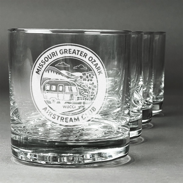 Custom Design Your Own Whiskey Glasses - Engraved - Set of 4
