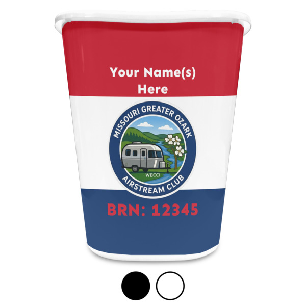 Custom Design - Waste Basket - Both Colors - Front