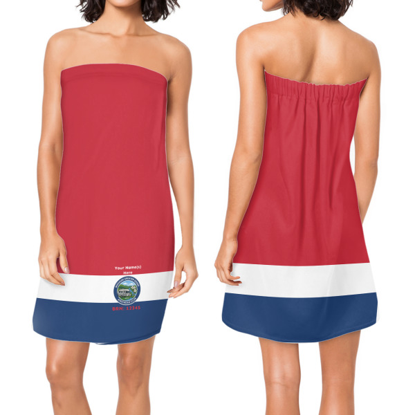 Custom Design - Custom Bath Wrap - Front & Back View