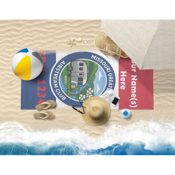 Custom Design - Beach Towel - Lifestyle on Beach