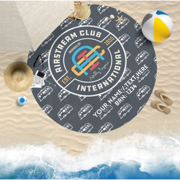 Custom Design - Round Beach Towel Lifestyle