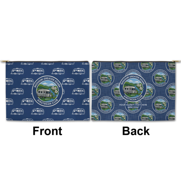 Custom Design - Large Zipper Pouch Approval (Front and Back)