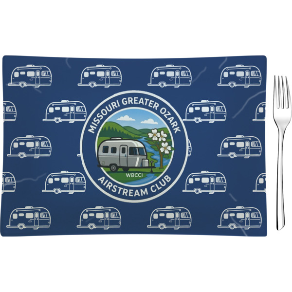 Custom Design Your Own Rectangular Glass Appetizer / Dessert Plate