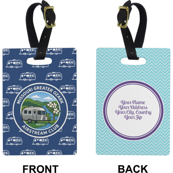 Custom Design - Rectangle Luggage Tag (Front + Back)