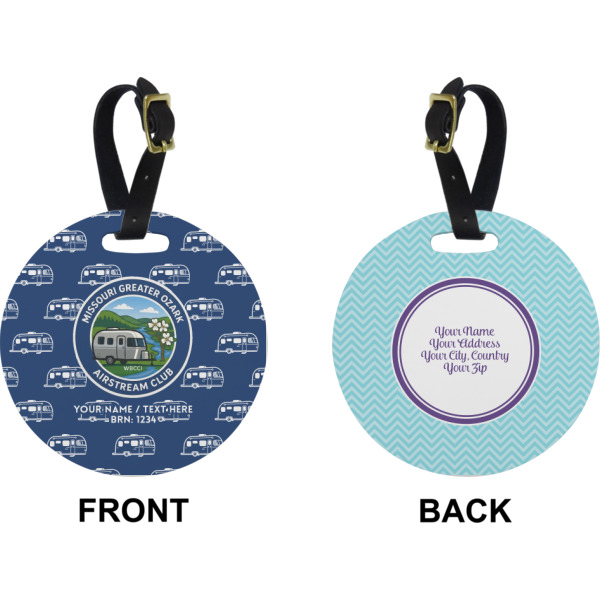 Custom Design - Circle Luggage Tag (Front + Back)