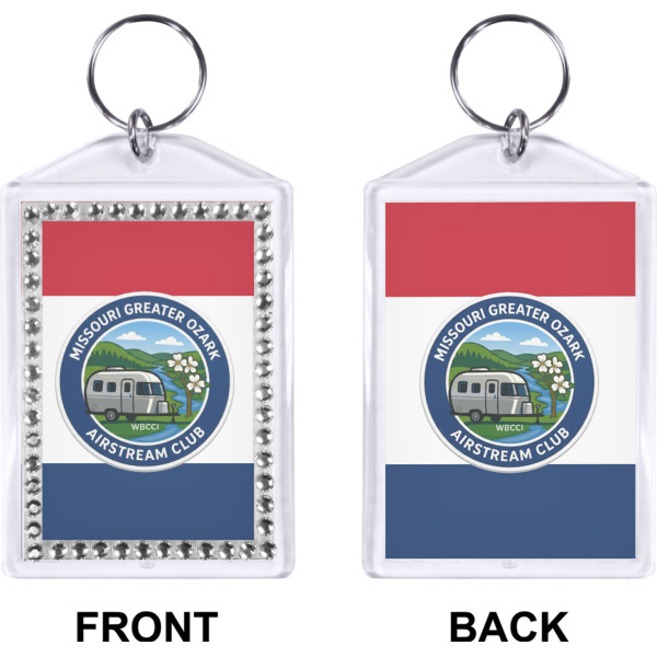 Custom Design - Bling Keychain (Front + Back)