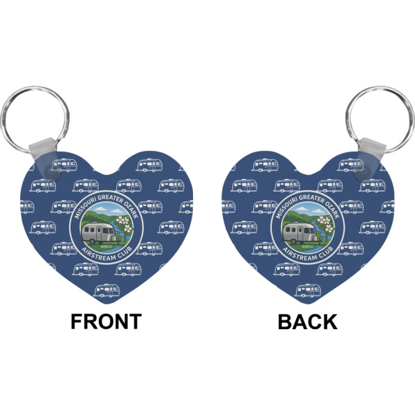 Custom Design - Heart Keychain (Front + Back)