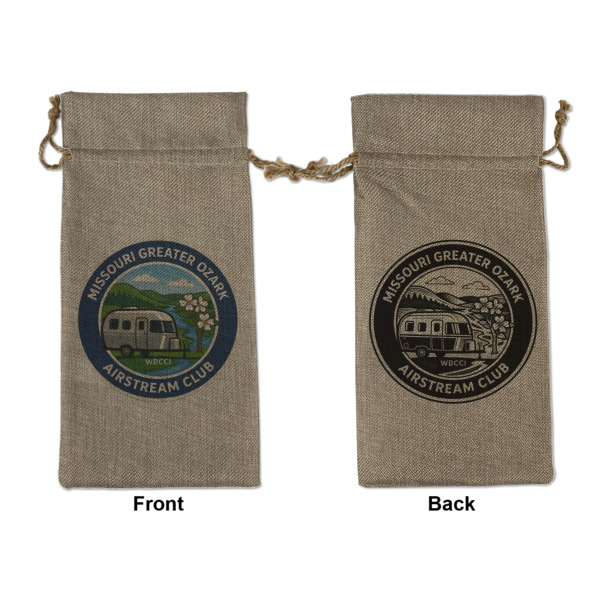 Custom Design Your Own Burlap Gift Bag - Large - Double-Sided