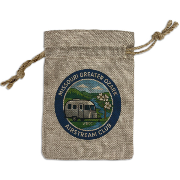 Custom Design - Small Burlap Gift Bag - Front