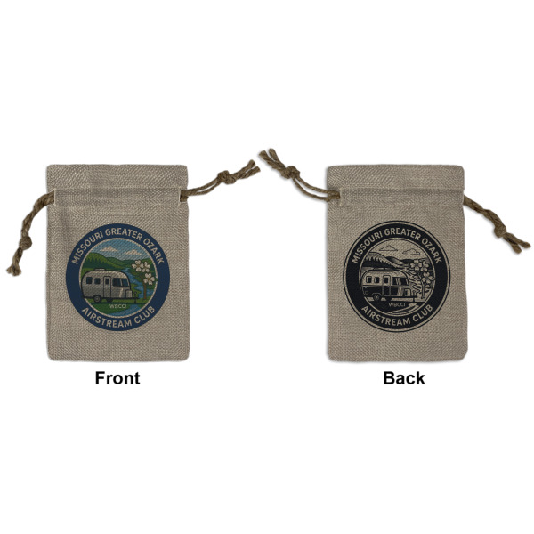 Custom Design Your Own Burlap Gift Bag - Small - Double-Sided