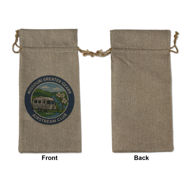 Custom Design - Large Burlap Gift Bags - Front Approval