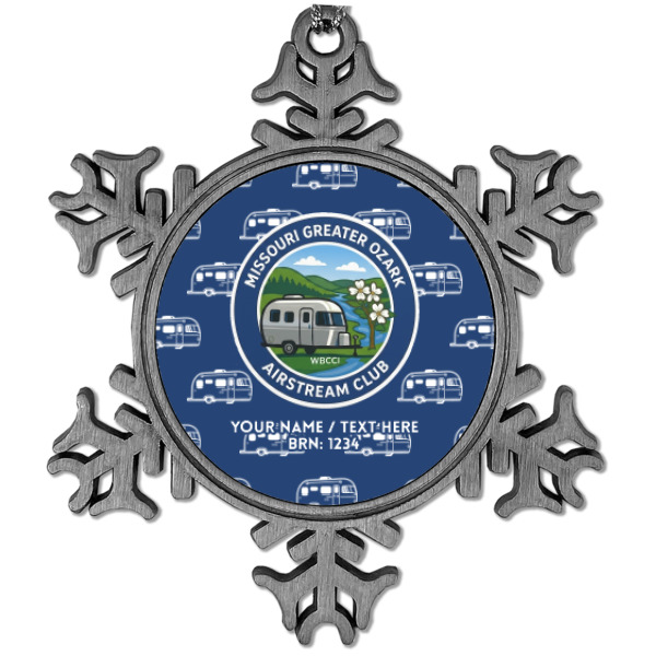 Custom Design Your Own Vintage Snowflake Ornament