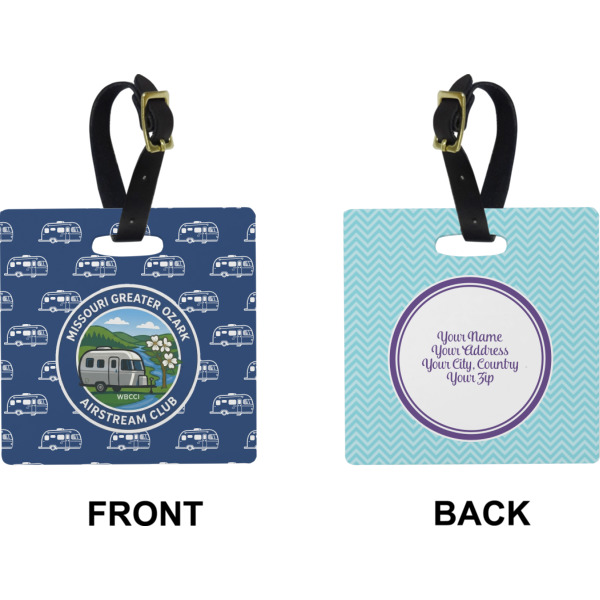 Custom Design - Square Luggage Tag (Front + Back)