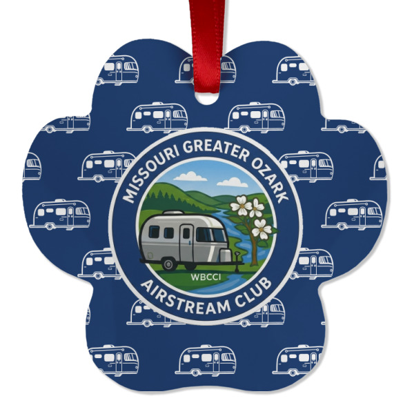 Custom Design - Metal Paw Ornament - Front