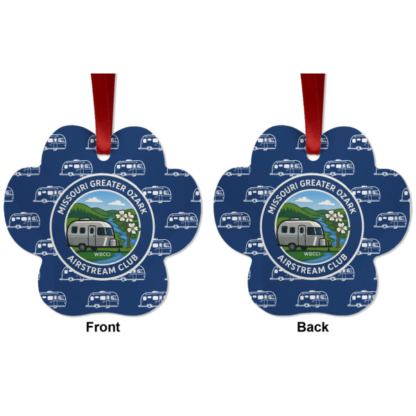 Custom Design - Metal Paw Ornament - Front and Back