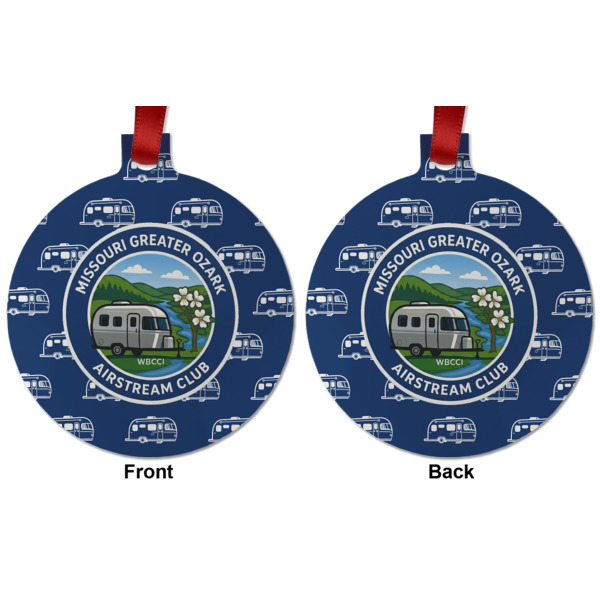 Custom Design - Metal Ball Ornament - Front and Back