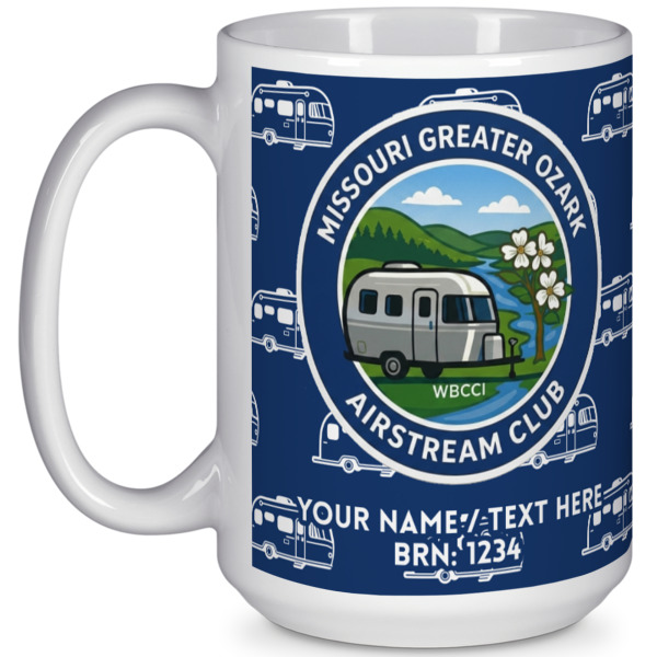 Custom Design Your Own 15 oz Coffee Mug - White