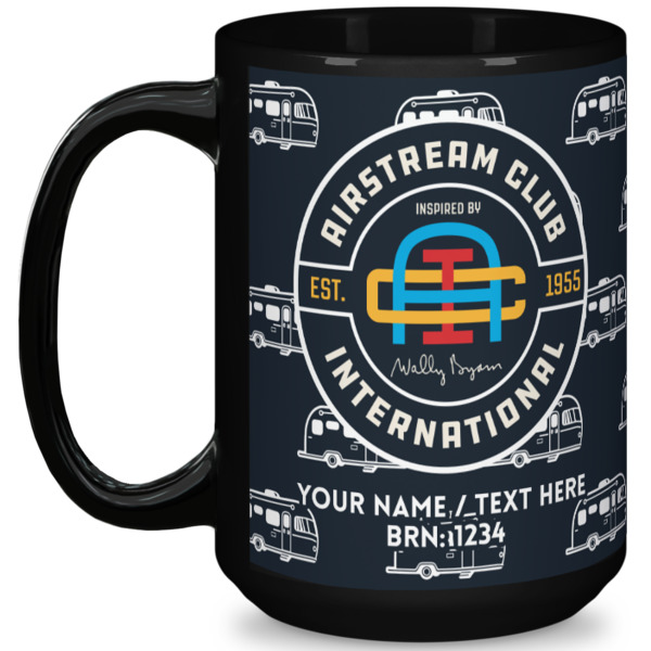 Custom Design Your Own 15 oz Coffee Mug - Black
