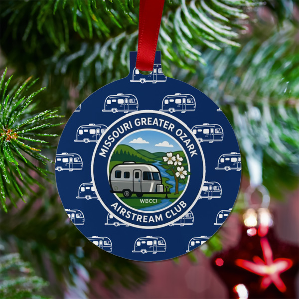Custom Design - Metal Ball Ornament - Lifestyle