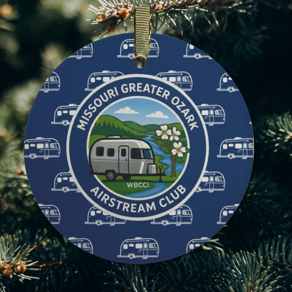 Custom Design - Frosted Glass Ornament - Round (Lifestyle)