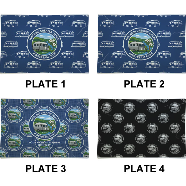 Custom Design - Set of Rectangular Appetizer / Dessert Plates (Approval)