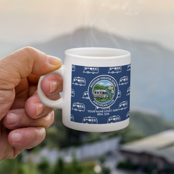 Custom Design - Single Shot Espresso Cup - Lifestyle in Hand