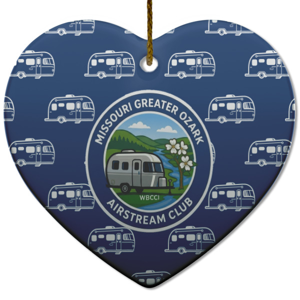 Custom Design - Ceramic Flat Ornament - Heart (Front)