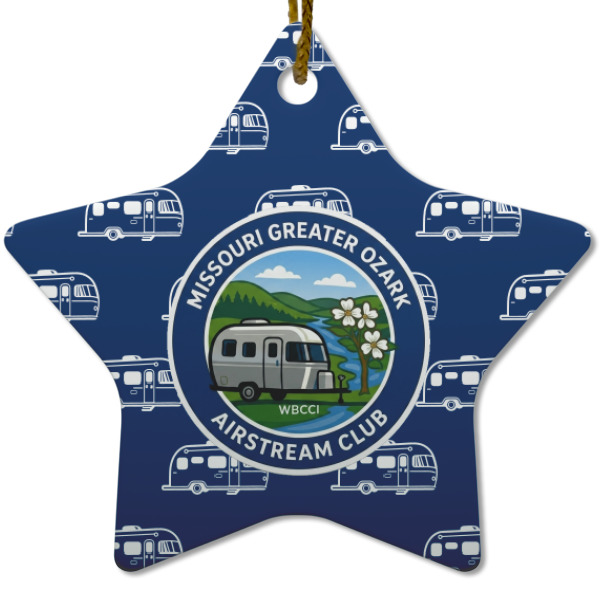 Custom Design - Ceramic Flat Ornament - Star (Front)