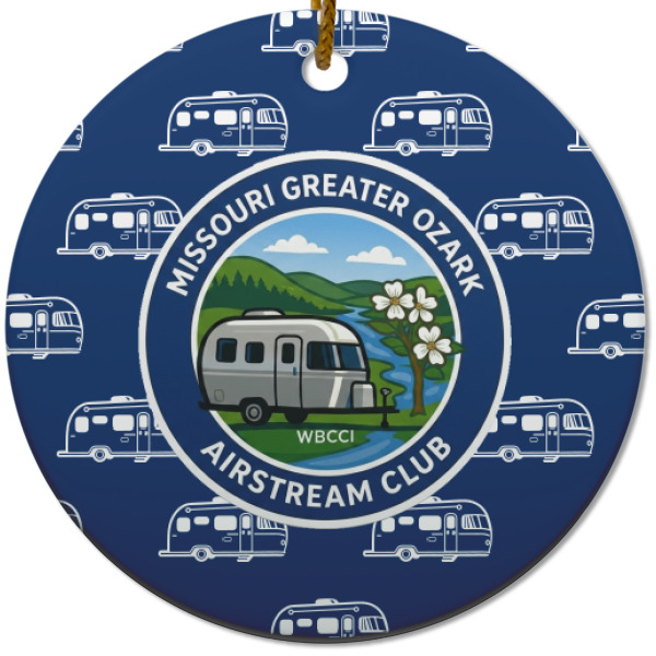 Custom Design - Ceramic Flat Ornament - Circle (Front)