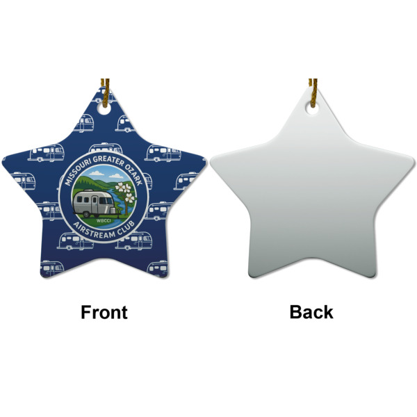 Custom Design - Ceramic Flat Ornament - Star Front & Back (APPROVAL)
