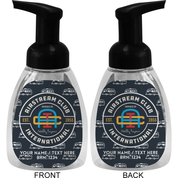 Custom Design - Foam Soap Bottle - Black - Front & Back