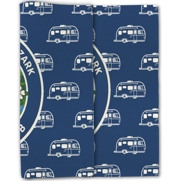 Custom Design - Linen Placemat - Double Sided - Folded Half